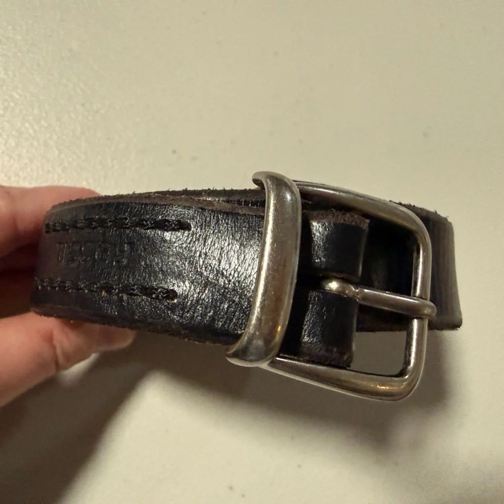 Fossil Bundle of 2 Classic Leather Belts Brown Black Western Boho Casual Capsule